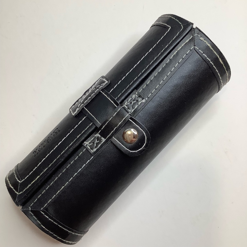 BUFFALO DAVID BITTON 5-piece Leather Shoe Care Kit Travel Case Black NWT - Picture 3 of 7